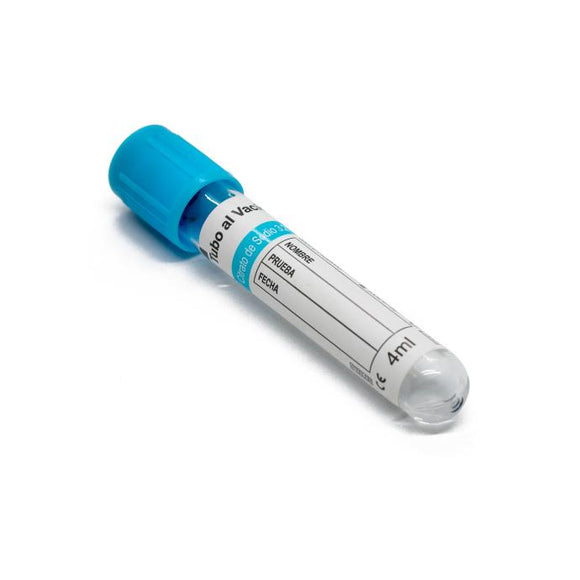 Tubo Azul con citrato de sodio Aztec Medic