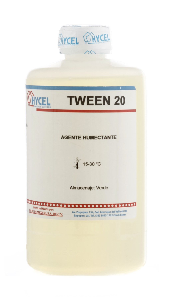 TWEEN 20 Agente Humectante HYCEL Cat 64590 – Productos de Laboratorio