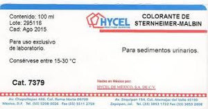 Sternheimer-Malbin colorante. 100 mL Cat. 7379 HYCEL